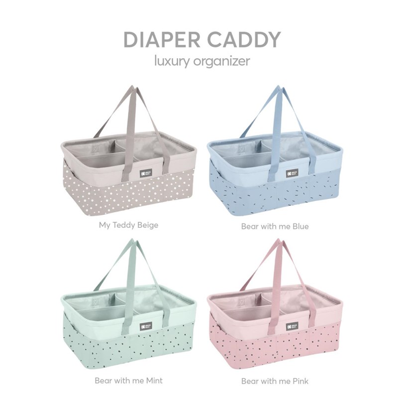 kikka-boo-organizator-za-pelene-bear-with-me-pink