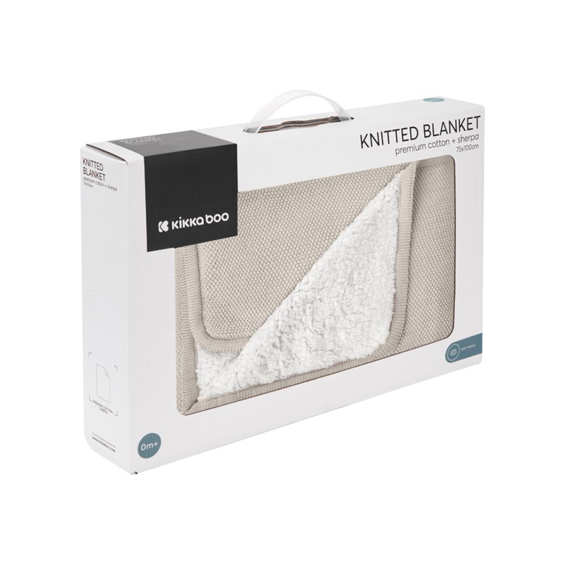 kikka-boo-pletena-deka-od-sherpa-pamuka-dream-big-beige